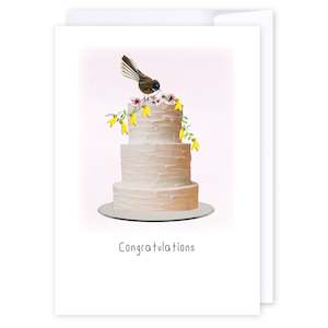 Design services: Fantail wedding cake