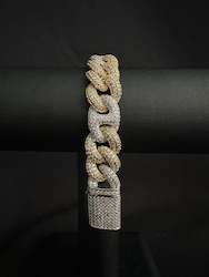 GC Cuban Link Bracelet - gold / white gold