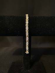 Cluster Tennis bracelet - gold