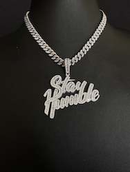 Stay Humble Pendant white gold