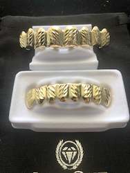 Diamond Cut Grillz - Gold