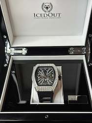 IcedOut Elite Baguette Watch - Black ice