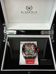 Jewellery: Skeleton Watch - Red