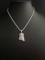 Jewellery: 0.30ct D Jesus pendant