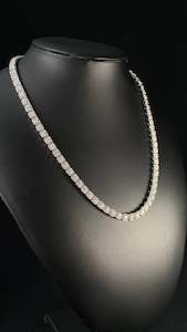 5MM Tennis Chain White Gold