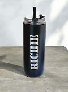 drink ware: Dad name Stainless Steel Tumbler