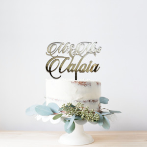 Wedding Acrylic Cake Topper #15