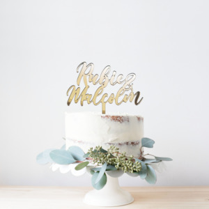 Wedding Acrylic Cake Topper #13