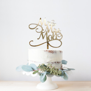 Cake topper: Wedding Acrylic Cake Topper #6