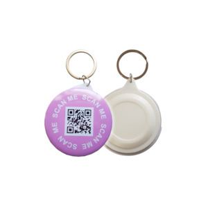 Personalized Button Keychain