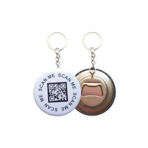 Personalized Button Bottle Opener Keychain