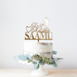 Acrylic Cake Topper: Wedding Acrylic Cake Topper #4