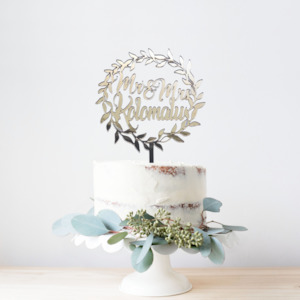 Wedding Acrylic Cake Topper #2