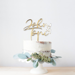 Acrylic Cake Topper: Wedding Acrylic Cake Topper #16