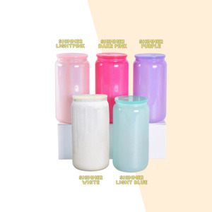 Blank And Accessories Supply: Shimmer Glass tumbler Blank