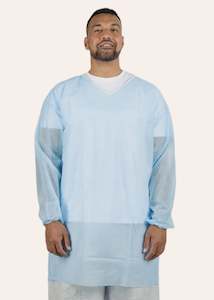 Disposable Clothing: Blue Allergen Tops | 100 per bag