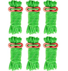 6 Pack Outdoor Guy Lines Tent Cords Camping Rope