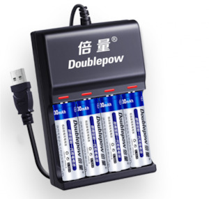 Battery Charger, AA/AAA Rechargeable Battery with Battery Charger