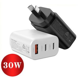 USB C Fast Wall Charger USB A Fast Charger 30W