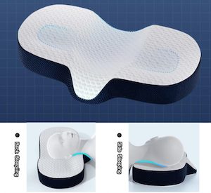 Cervical Pillow for Neck Pain Relief，Ergonomic Orthopedic Neck Support Pillow