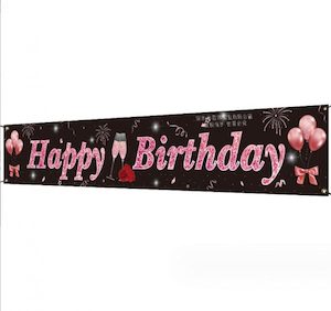 Birthday Banner Happy Birthday Sign Balloon Banner 9.84FT