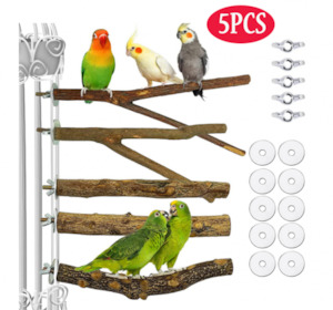 Bird Parrot Perches for Cage 5PCS