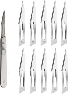 STERILE Scalpel Blades 11 with Scalpel Handle 10pcs