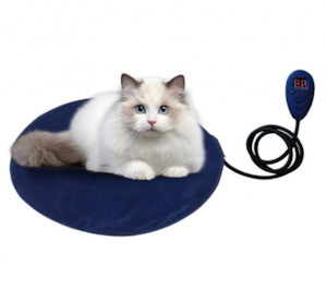 Round Pet Heating Pad with Adjustable Temperature