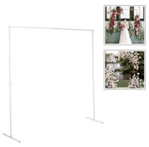 Metal Wedding Arch, Photo Booth Backdrop Stand, Wedding Backdrop 2.5×2.5m