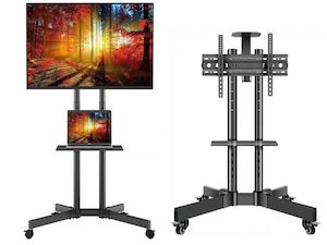 Sporting equipment: Rolling TV Floor Stand for 32-65” TV