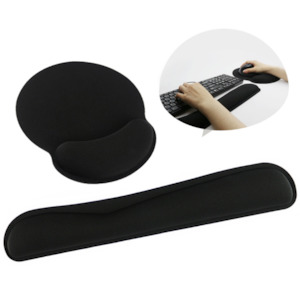 Sporting equipment: Mouse Pad Wrist Rest and Keyboard Pad Wrist Rest Pad and Mouse Silica Gel Wrist Rest Support with Memory Foam for Computer Laptop