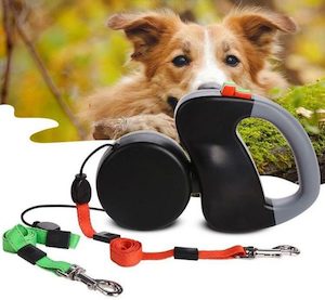 Dog Lead, Retractable Dog Leash for 2 Dogs