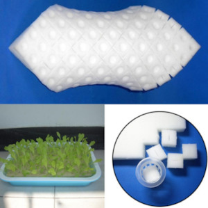 Sporting equipment: Hydroponic Sponge Planting Gardening Tool Square Seedling Sponges 100PCS