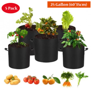 Garden Plant Grow Bags 5 Pack 20/30 Gallon