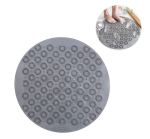 Shower Mat Round Shower Mat PVC Bathroom Mat 55cm