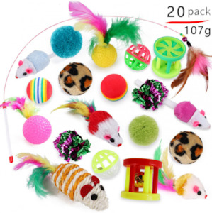 Cat Toys Ball, Cat Toy Balls with Bell and Cat Fuzzy Balls