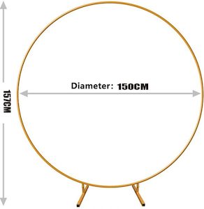 Sporting equipment: Round Backdrop Stand Circle Backdrop Stand Circle Wedding Arch Frame Kit 1m/1.5m/1.8m/2m