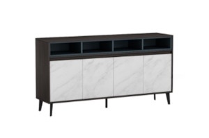 Furniture: LANGFORD 208-278 Sintered Stone Top Extendable TV Unit