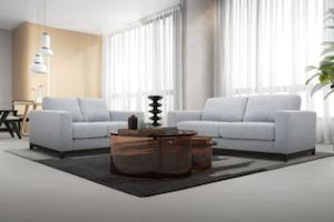 SIESTA Sectional Fabric Sofa Range (Sandstone)