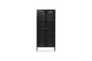 Furniture: STARK 2-Mirror Door Cabinet (Black)