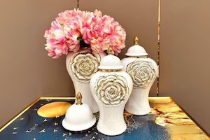 YARRA Ceramic Ginger Flower Vase