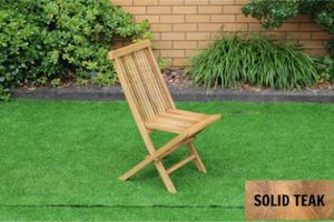 BALI Outdoor Solid Teak Wood Bar Chair