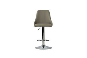 POPPY Adjustable Swivel Gas Lift Bar Stool (Dark Grey)