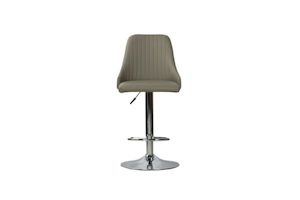 POPPY Adjustable Swivel Gas Lift Bar Stool (Light Grey)