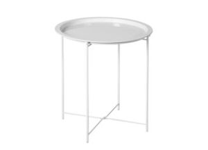 AZUMI Removable Tray Side Table (White)