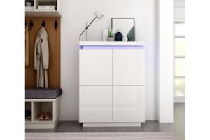 BLANC 1.9M Entertainment Unit with LED Lighting