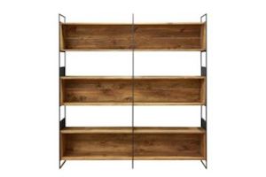 Furniture: ELMORE 100% Reclaimed Pine Wood Scandi 4-Tier Triangular Shelf (183x120cm)