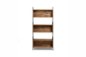 ELMORE Reclaimed Pine Wood Large Iron Shelf (190x181cm)