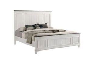 CHARLES 4PC/5PC/6PC Bedroom Combo in Queen/Super King Size (White & Grey)