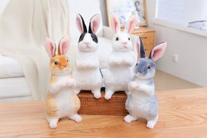 EASTER Bunny Plush Cushion Multiple Colors